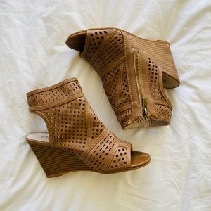 Rue 21 etc! Peep toe wedges size 7/8